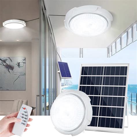 East Energy solar light outdoor waterproof ceiling light indoor solar ...