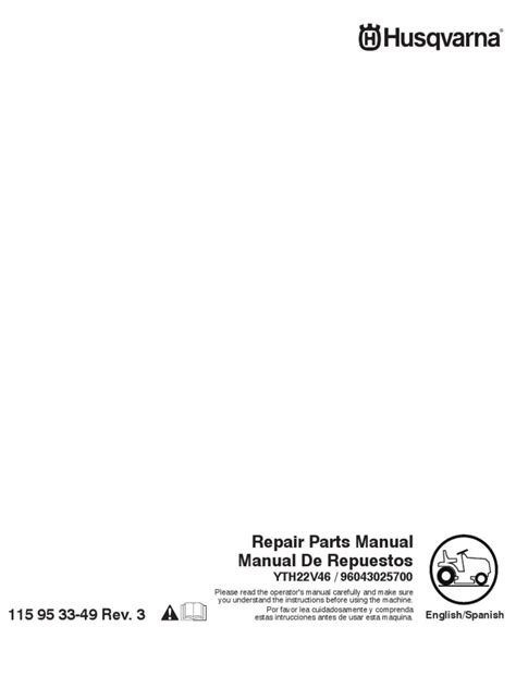 HUSQVARNA Tractor Repair Manual | PDF