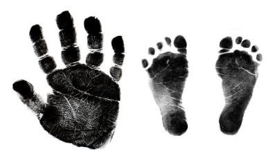 Black Baby Handprint - ClipArt Best