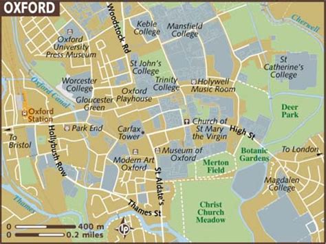 Oxford Tourist Map Printable - Printable Maps