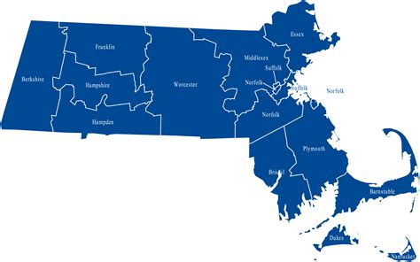 Massachusetts Map - Guide of the World