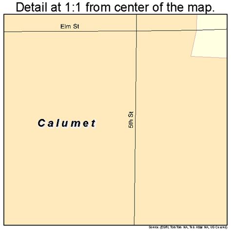 Calumet Michigan Street Map 2612580