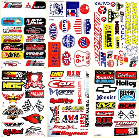 Motorsport Cars Hot Rod Nhra Drag Racing Lot 6 Vinyl Decals Stickers ...