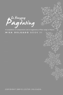 SA KANYANG PAGDATING, Misa Delgado Book III - Lester Delgado