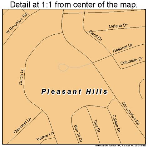 Pleasant Hills Pennsylvania Street Map 4261328