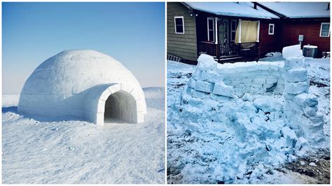 It’s been my life’s dream to build an igloo, so I spent 7 hours today ...