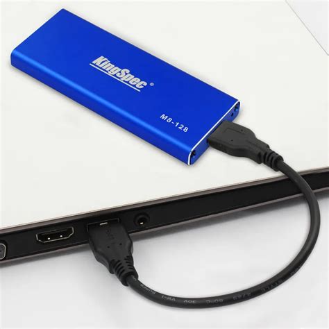 KingSpec External 120GB Portable SSD USB3.0 5Gbps 128GB NGFF M.2 ...