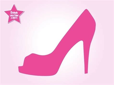 High heel shoe free vector freevectors clip art | Shoe template, Shoes ...