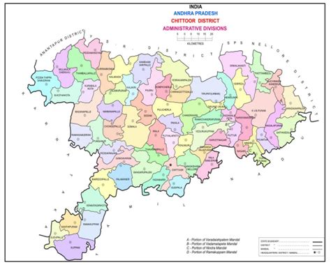 Chittoor District Mandals Map