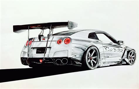 Nissan Skyline Drawing Outline