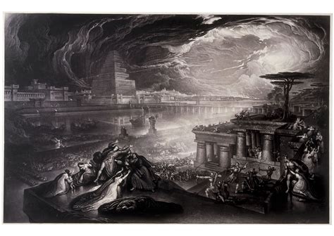 The Fall of Babylon, Mezzotint with Etching, John Martin Turm Von ...