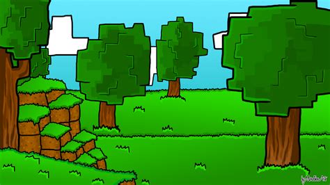 Minecraft Cartoon Wallpaper by MaralikesArts on DeviantArt