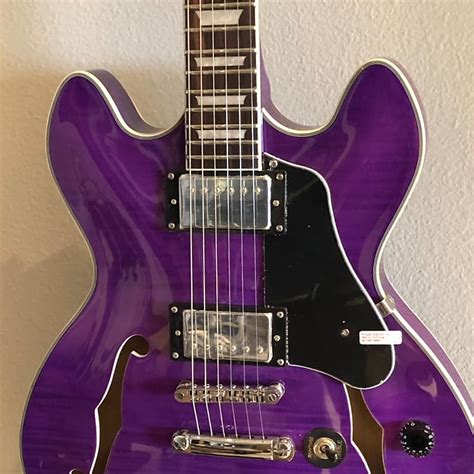 FireFly FF338 Semi-Hollow Electric Guitar * Purple * Right | Reverb