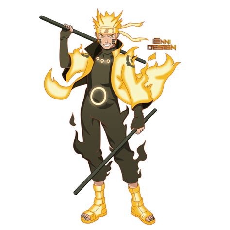 Naruto Shippuden|Naruto Uzumaki (Six Paths Mode) by iEnniDESIGN ...