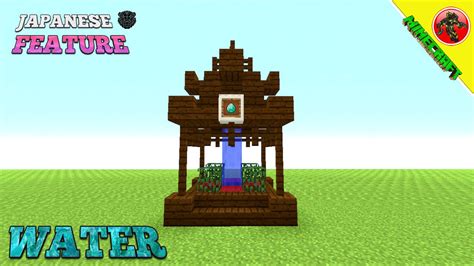 Minecraft Tutorial: How To Build A Japanese Water Feature - YouTube