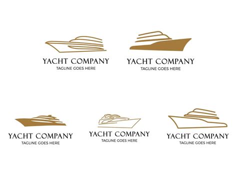 Minimalist and modern Yacht logo designs inspiration. Ship Logo Design ...