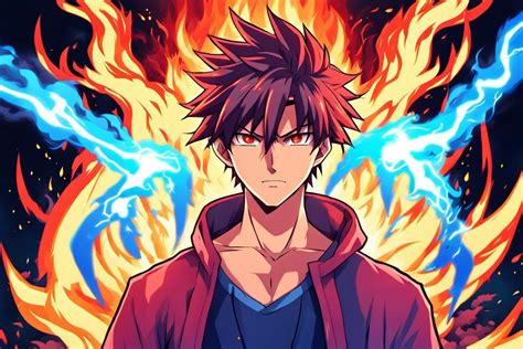 Anime Boy with Fire Magic Powers by quincyjazimar13 on DeviantArt