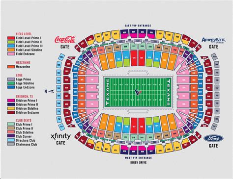 NRG Stadium Seating Chart For Houston Texans: Your Ultimate Guide ...