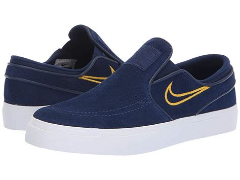 Nike SB Zoom Stefan Janoski Slip-on - Suede (Blue Void/Blue Void/Yellow ...