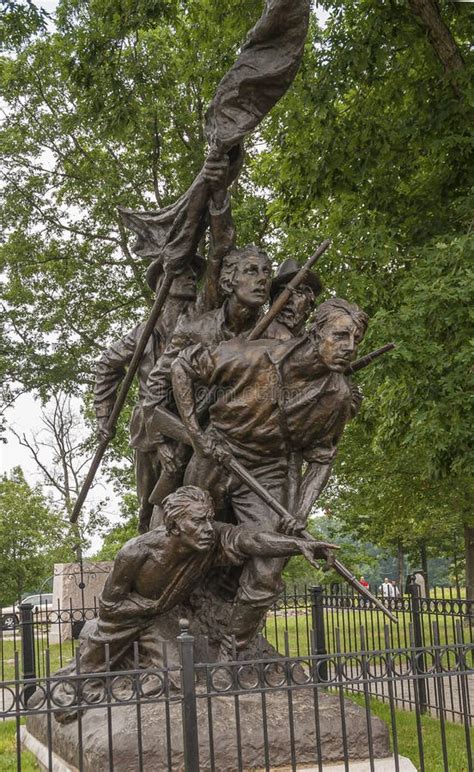 North Carolina State Monument at Gettysburg Battlefield, PA, USA ...