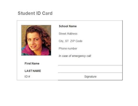 Student Id Maker Template