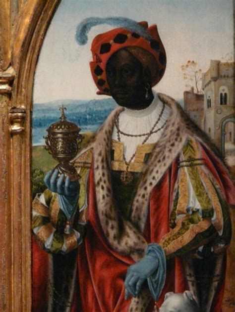 A FLEMISH PAINTING OF THE WISE AFRICAN KING IN THE EUROPEAN RENAISSANCE ...