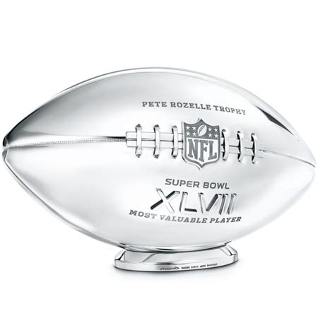 The Pete Rozelle Super Bowl® MVP Trophy. Designed and handcrafted by ...