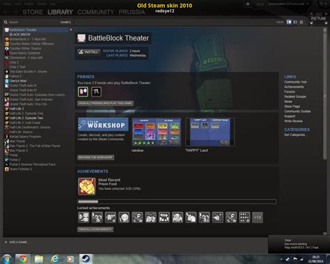 Old Steam skin 2010 [Steam] [Mods]