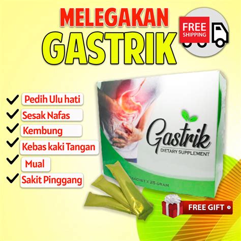 Ubat Gastrik (15 sachet) Berkesan melegakan sakit perut - Berperisa ...