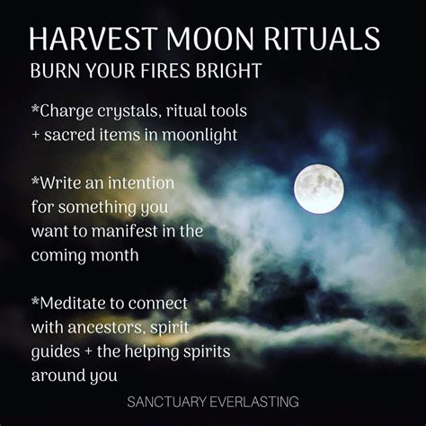 Full Moon Rituals for the Harvest Moon - Sanctuary Everlasting