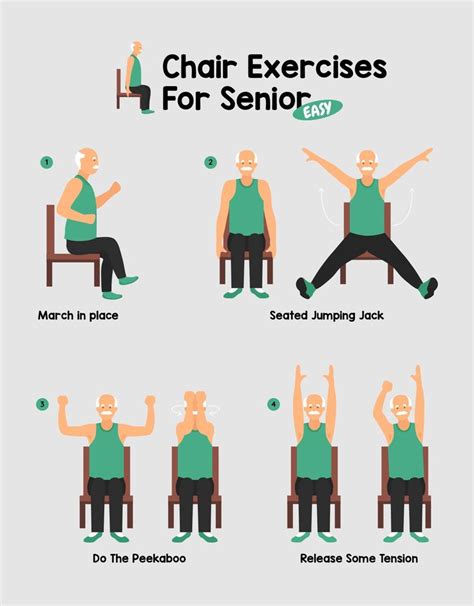 Seated Exercises For Seniors - 10 Free PDF Printables | Printablee ...