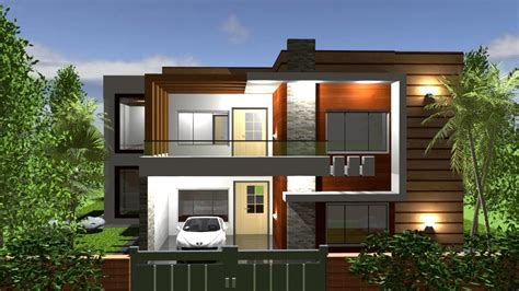 4 Bedroom Duplex House Plans - Get Modern Duplex House Designs In ...