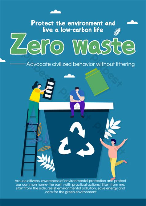 Zero Waste Environmental Protection Environment Poster | PSD Free ...