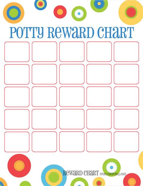 Dots reward charts: Potty training & more – Free printable downloads ...