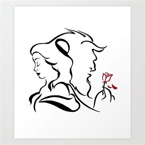 Beauty And The Beast Rose Drawing | Free download on ClipArtMag