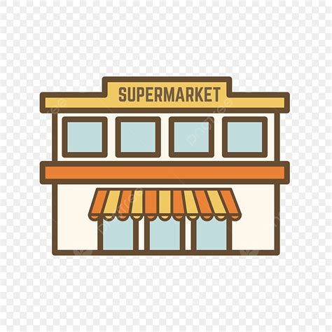 Supermarket Cartoon Clipart Transparent Background, Supermarket ...