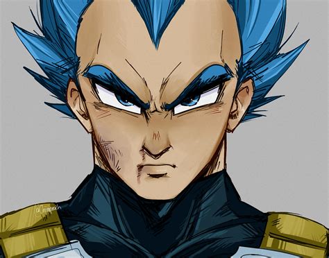 Vegeta Super Saiyan Blue by Chiiriiarts on DeviantArt