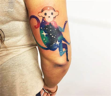 Space monkey tattoo by Marco Pepe | Photo 20184