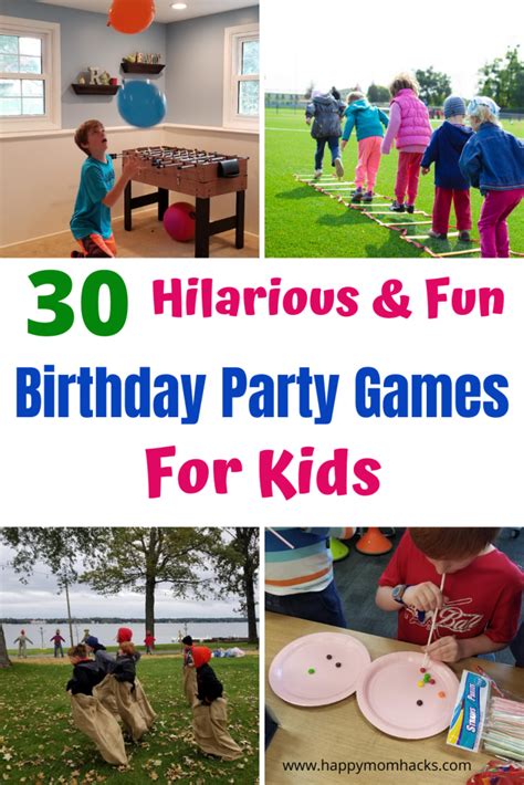 40+ Fun Birthday Party Games for Kids | Happy Mom Hacks | Birthday ...