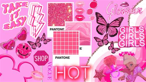 Hot Pink Aesthetic Collage Wallpaper Laptop : 40 high quality aesthetic ...