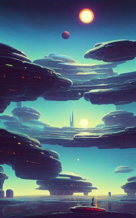 Lexica - Detailed concept art of a fantastic space city on a tiny ...