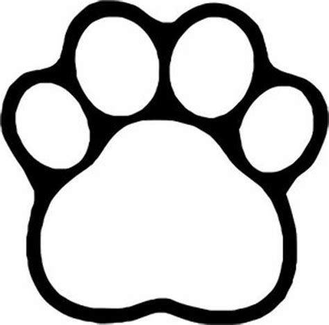 Download High Quality paw print clipart black and white Transparent PNG ...