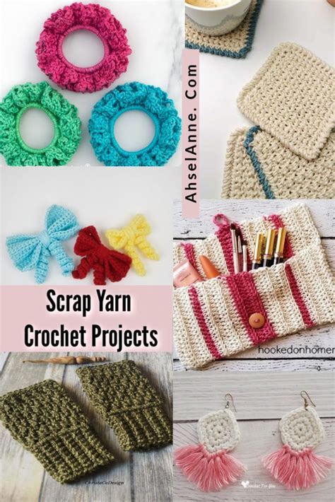 Scrap Yarn Crochet Projects - Left Over Yarn Projects - Ahsel Anne