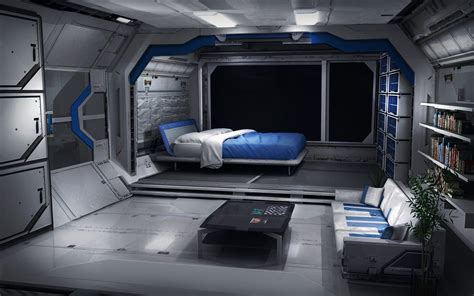 Далекие звездные острова | Spaceship interior, Sci fi bedroom, Sci fi ...