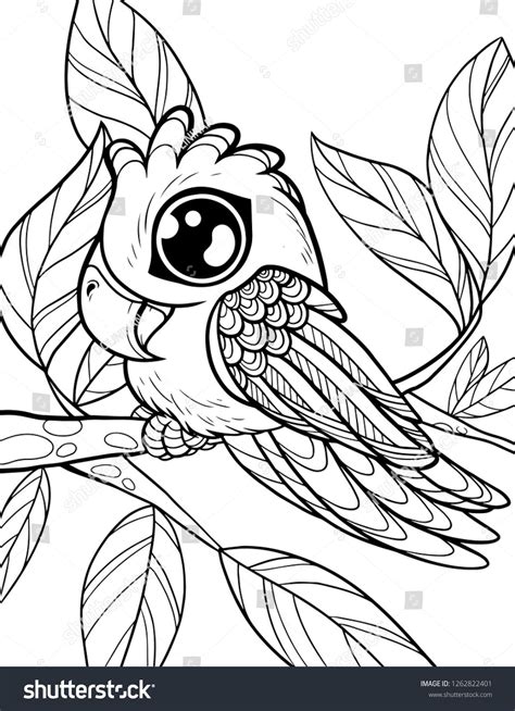 Vector coloring page for children. Cute animals coloring book for kids ...