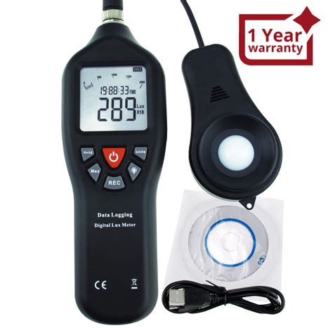 LUX-29 Digital Light Lux Meter with Data Logging Measurement Range 0 t ...