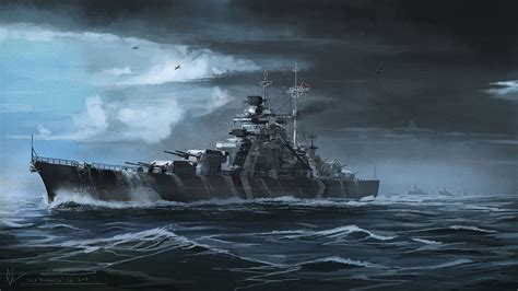 Acorazado Bismarck 1940, Alemania | World of warships wallpaper ...