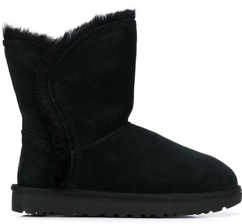 UGG Faux-Fur Trim Boots - ShopStyle