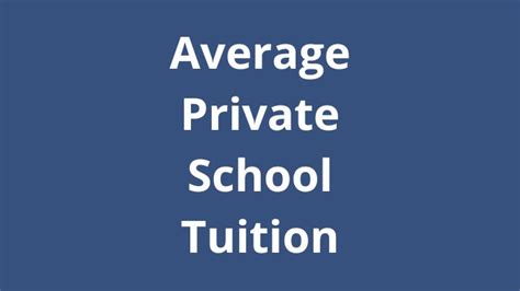 Average Private School Tuition: How Much Is Private School?