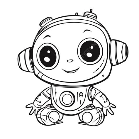 Space Robot Coloring Page Kids Coloring Pages Outline Sketch Drawing ...